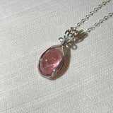 15.5 Ct California Pink Tourmaline Necklace