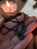 Agate Geode Necklace Pair