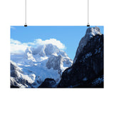 Matte Horizontal Posters - Snowy Glacier