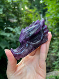Fluorite Dragon Skull