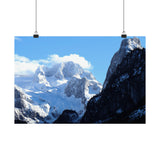 Matte Horizontal Posters - Snowy Glacier