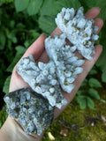 Bulgarian Pyrite on Quartz (Medium)