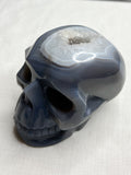 5” Agate Geode Skull