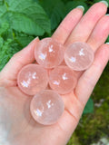 High Grade Rose Quartz Spheres