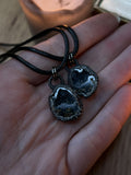 Agate Geode Necklace Pair