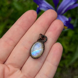 Rainbow Moonstone Pendant