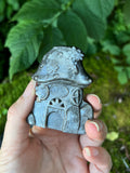 Silver Sheen Obsidian “Toad Abodes”