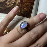 Rainbow Moonstone Ring Size 5