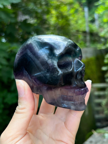 Rainbow Fluorite Skull