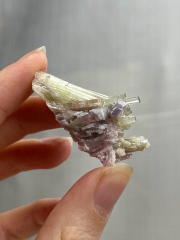 1.8” California Tourmaline and Lepidolite Specimen