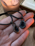 Agate Geode Necklace Pair