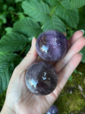 Smoky Amethyst Spheres with Stands