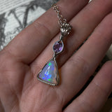 Ethiopian Opal & Amethyst Necklace