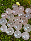High Grade Rose Quartz Spheres