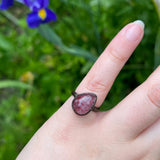 Hematite Included Quartz Ring 4.5