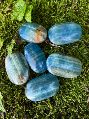 Banded Calcite Palm Stones (Small)