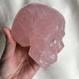 High Quality Rose Quartz Skull