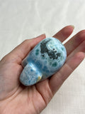 3” Larimar Alien Skull