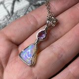 Ethiopian Opal & Amethyst Necklace
