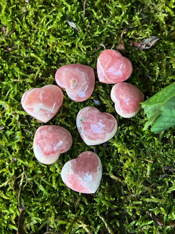Rhodochrosite Hearts