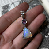Ethiopian Opal & Amethyst Necklace