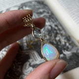 Ethiopian Opal & Mossy Aquamarine Necklace