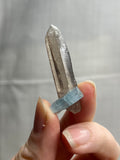 2” Aquamarine on Smoky Quartz Specimen