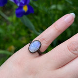 Rainbow Moonstone Ring Size 5