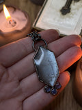 Moonstone and Tanzanite Amulet