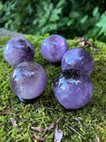 Smoky Amethyst Spheres with Stands