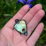 Labradorite Planchette Pendant