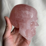 High Quality Rose Quartz Skull