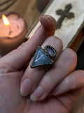 Size 6.5 Aquamarine and Kyanite Ring