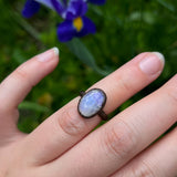 Rainbow Moonstone Ring Size 5