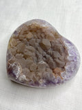 4.25” Sugar Amethyst Geode Heart