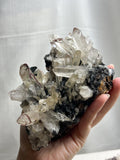 6.5” Hematite Quartz Cluster