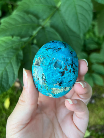 Chrysocolla Palm Stone