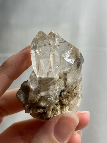 2.5” Water Clear Rutilated Quartz Crystal