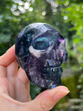 Rainbow Fluorite Skull