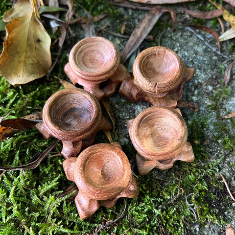 Mini Wooden Sphere Stands