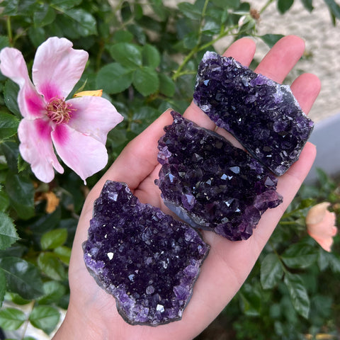 "Grape Jelly" Amethyst Clusters