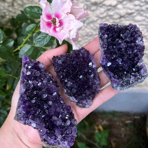 "Grape Jelly" Amethyst Clusters (Large)