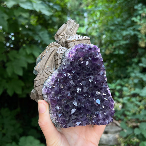 Amethyst Dragon with Castle