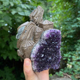 Amethyst Dragon with Castle