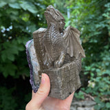 Amethyst Dragon with Castle