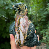 Jasper Snake Carving