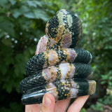 Jasper Snake Carving