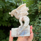 Moonstone Dragon with Castle