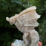 Moonstone Dragon with Castle