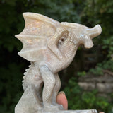 Moonstone Dragon with Castle